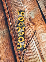 Sunflowers on Camo Watch Band