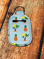 Pineapples & Palm Trees Hand Sanitizer Holder