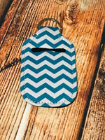 Teal Chevron Hand Sanitizer Holder