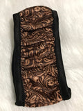 Tooled Leather Pattern Steering Wheel Cover