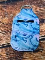 Blue & Pink Marble Hand Sanitizer Holder