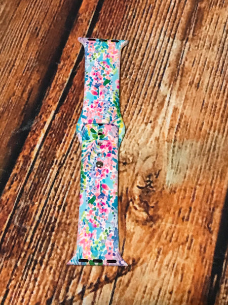 Watercolor Floral Watch Band