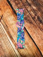 Pink & Purple Leaf Design Watch Band