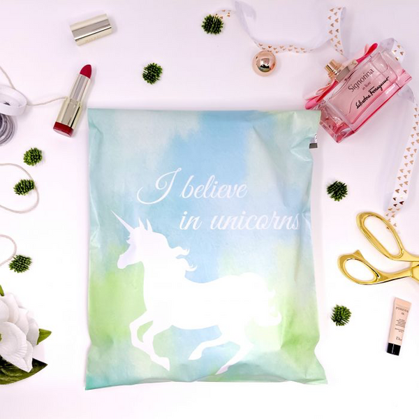 10 x 13 I Believe In Unicorns Poly Mailer - 10 Pack