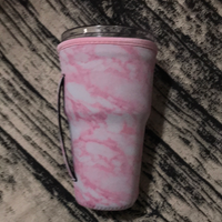 Pink & White Marble 30oz Tumbler Sleeve