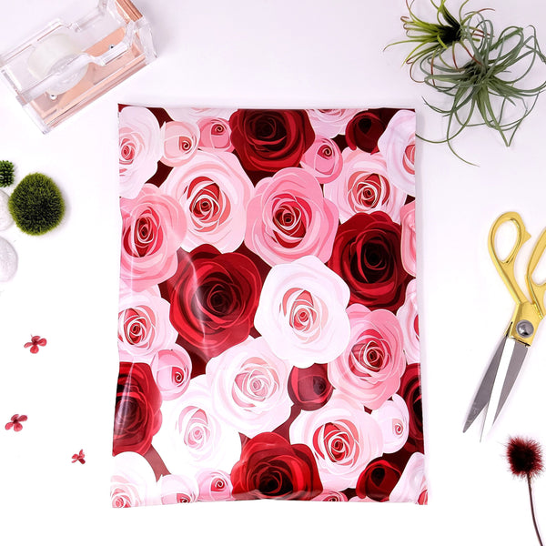 10 x 13 Roses Poly Mailer - 10 Pack